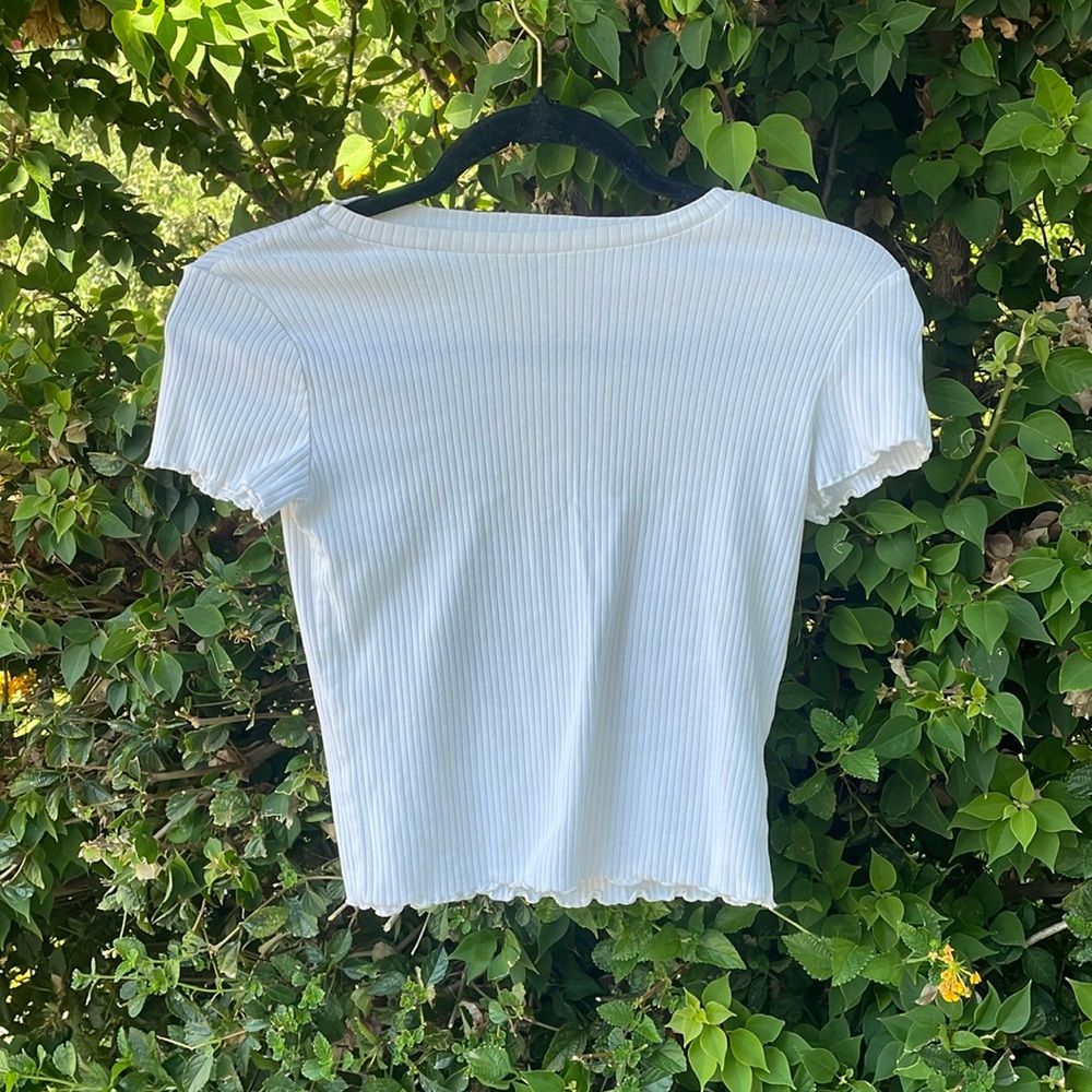 H&M cropped ribbed top!